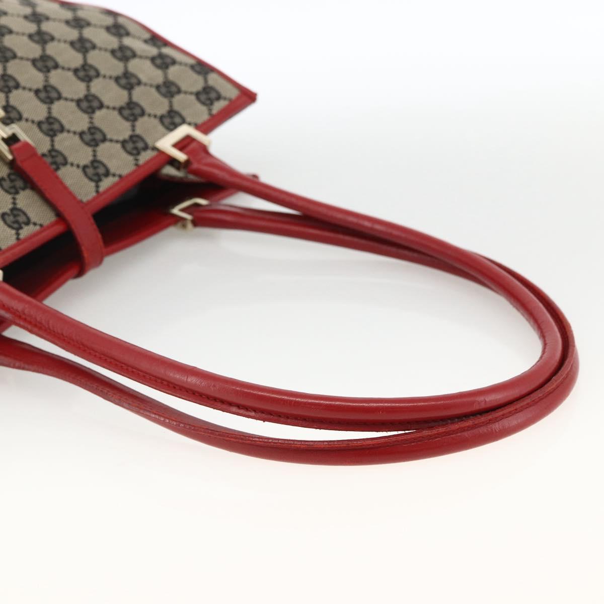 GUCCI GG Canvas Jackie Hand Bag Gold Navy 002 1073 3444 Auth ep13616