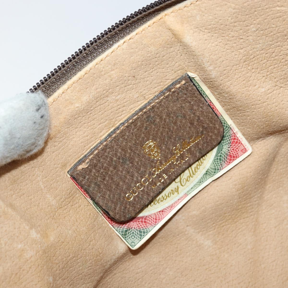 GUCCI GG Supreme Web Sherry Line Bag PVC Beige Red 904 02 026 Auth ep13622