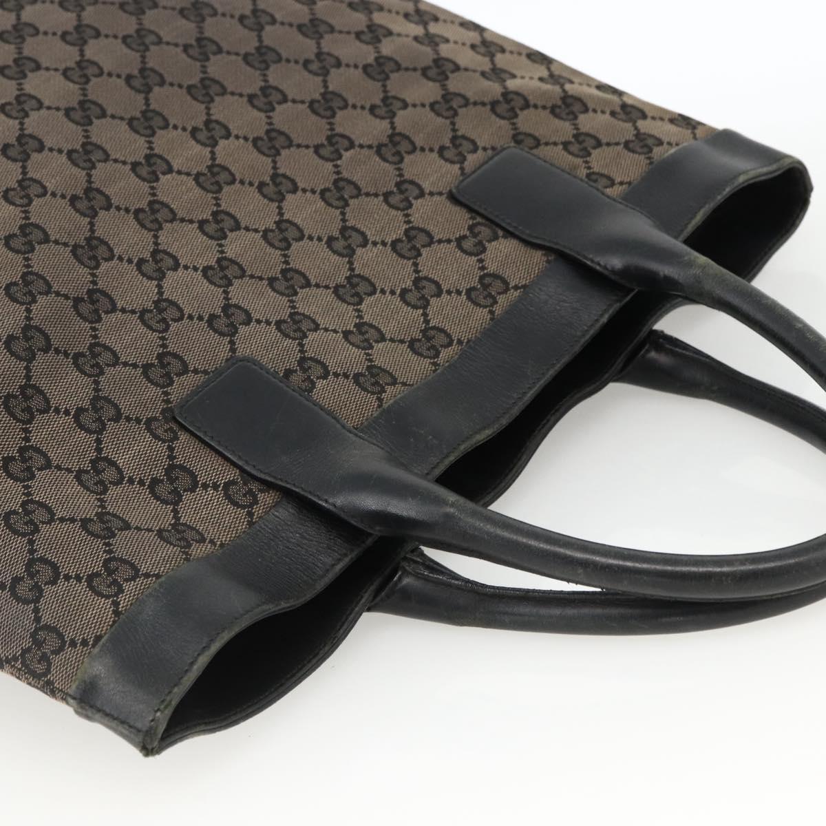 GUCCI GG Canvas Hand Bag Silver Navy 002 1121 1669 Auth ep13625