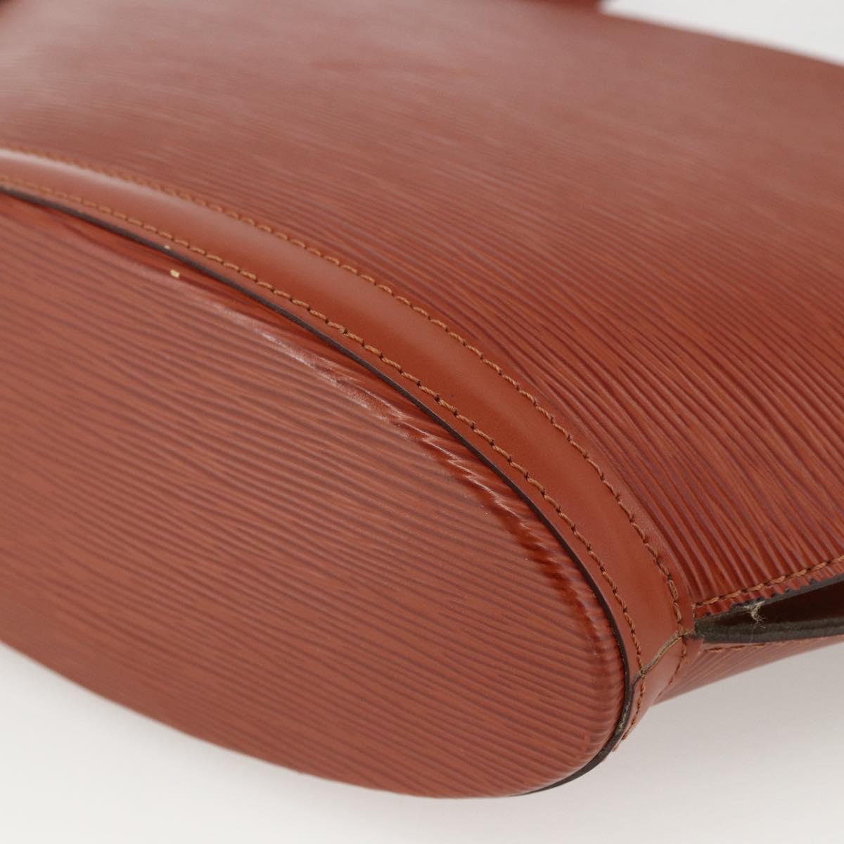 LOUIS VUITTON Epi Saint Jacques Hand Bag Brown M52263 LV Auth ep13637