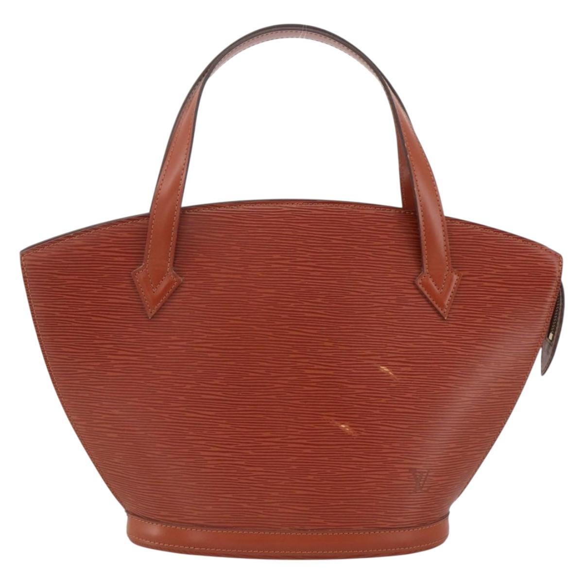 LOUIS VUITTON Epi Saint Jacques Hand Bag Brown M52263 LV Auth ep13637