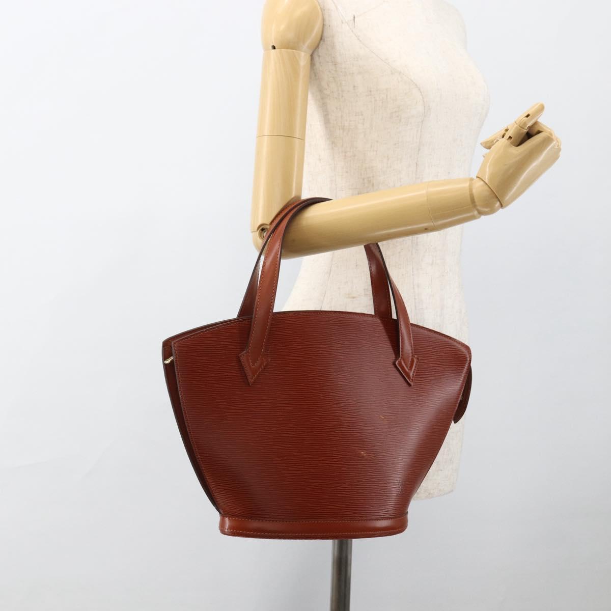 LOUIS VUITTON Epi Saint Jacques Hand Bag Brown M52263 LV Auth ep13637