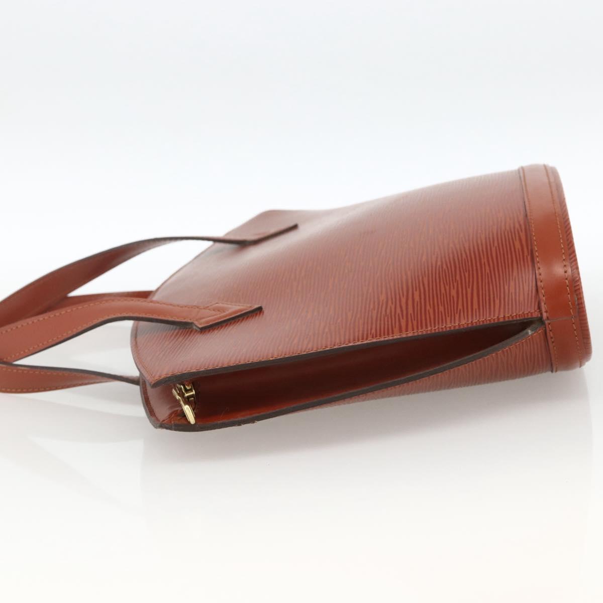 LOUIS VUITTON Epi Saint Jacques Hand Bag Brown M52263 LV Auth ep13637