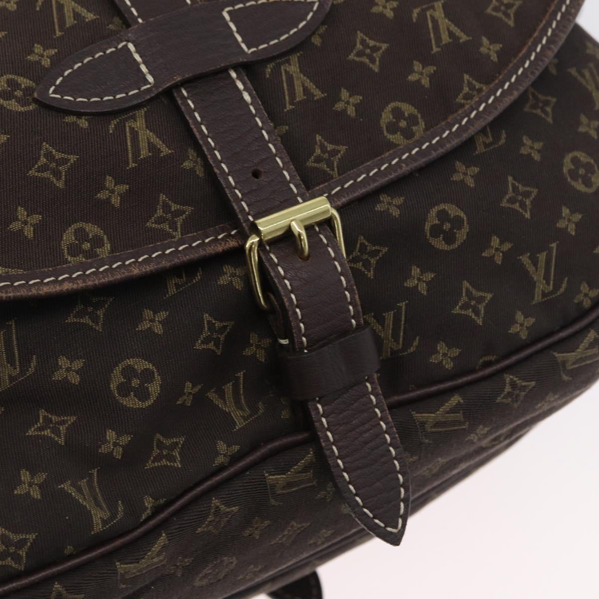 LOUIS VUITTON Monogram Idylle Saumur PM Shoulder Bag Brown M95227 Auth ep13645