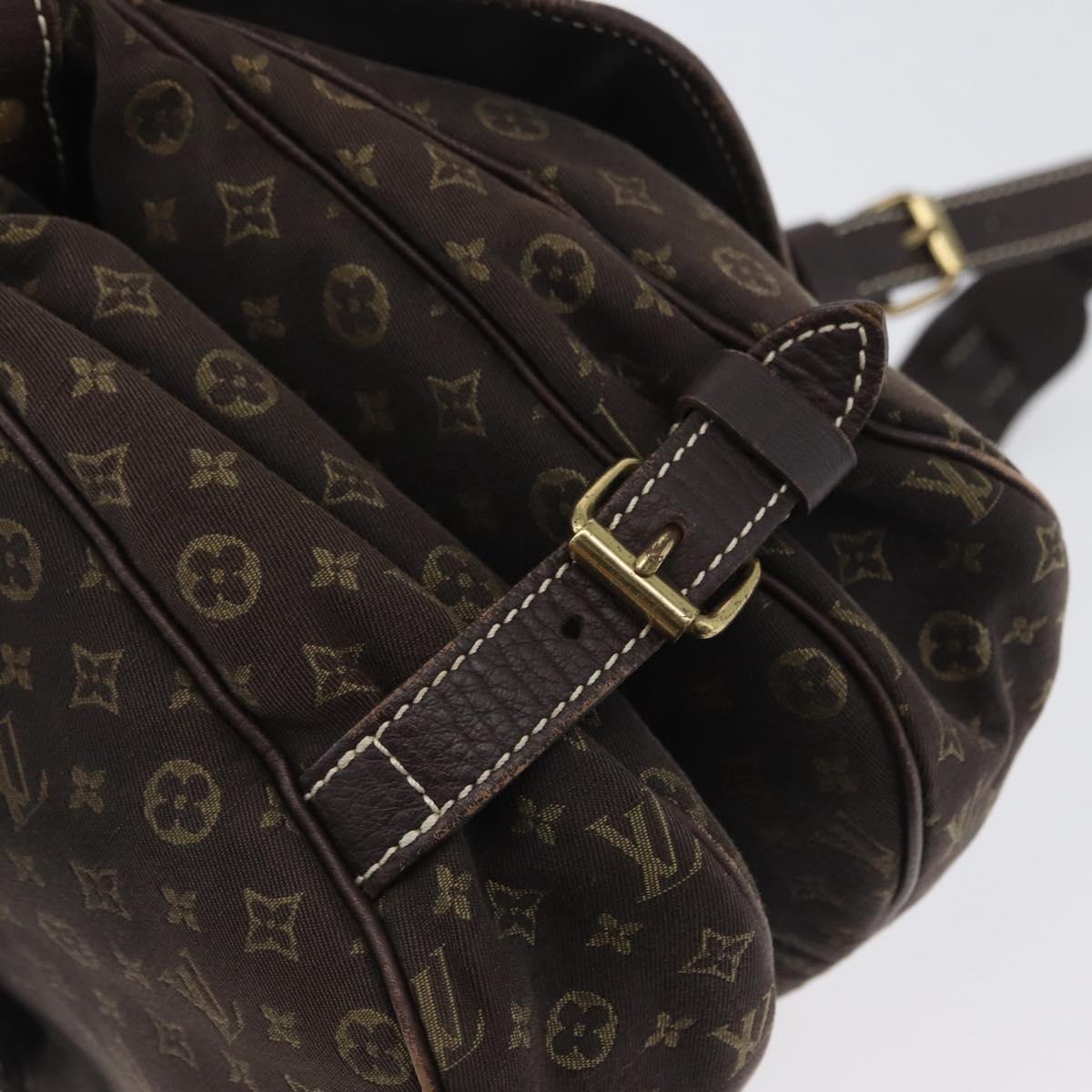 LOUIS VUITTON Monogram Idylle Saumur PM Shoulder Bag Brown M95227 Auth ep13645