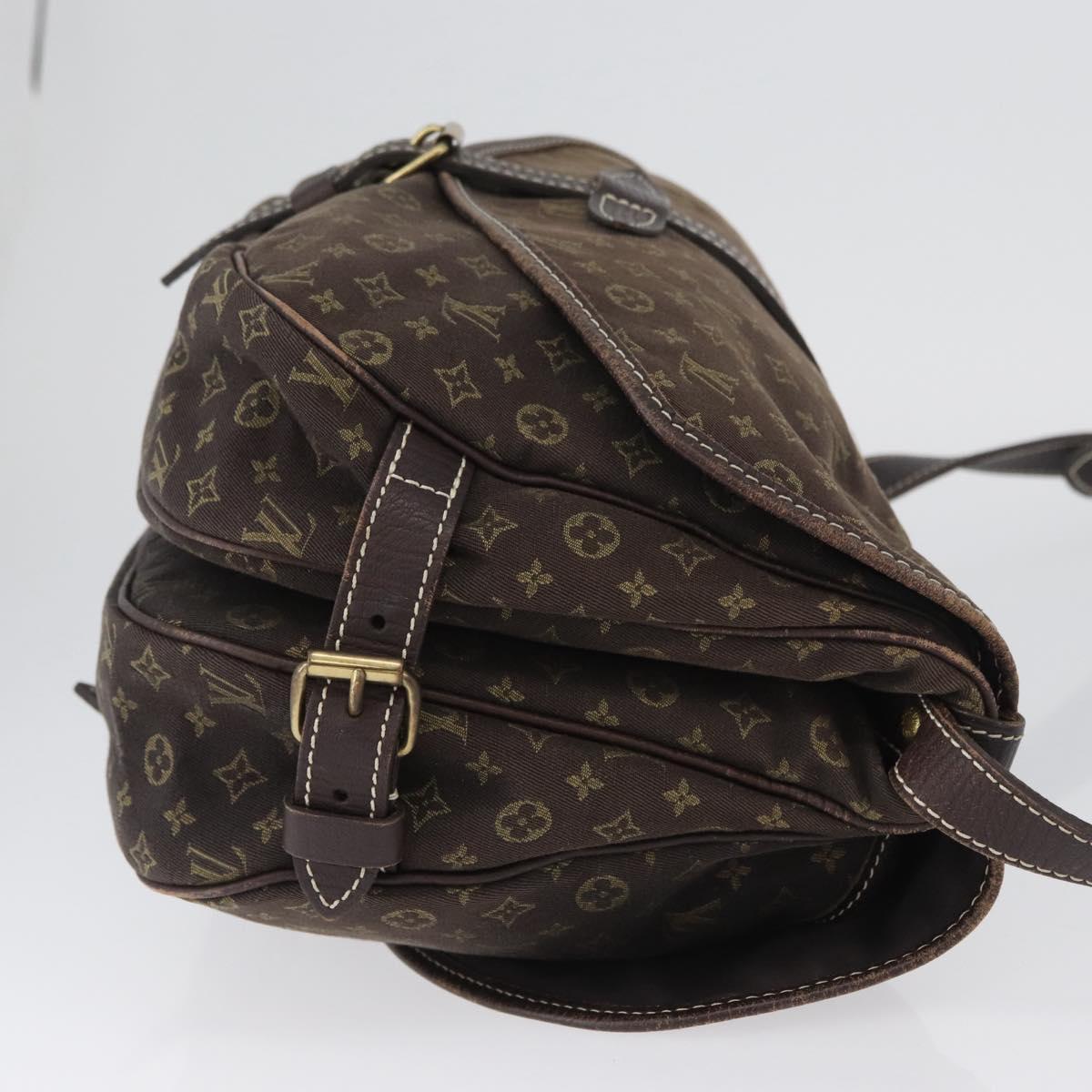 LOUIS VUITTON Monogram Idylle Saumur PM Shoulder Bag Brown M95227 Auth ep13645