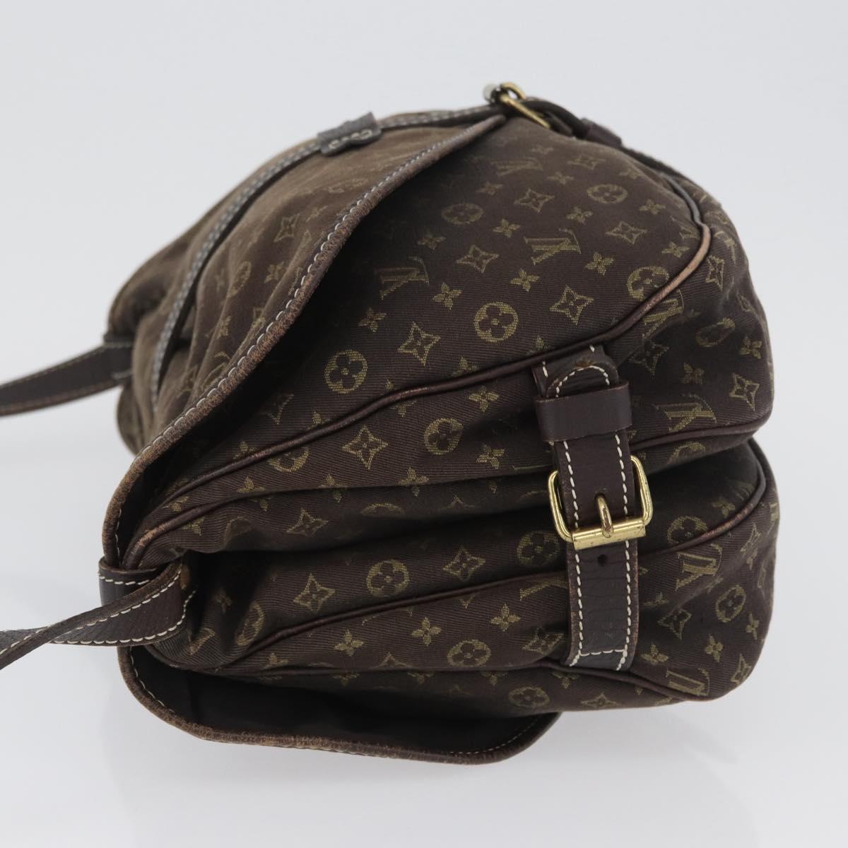 LOUIS VUITTON Monogram Idylle Saumur PM Shoulder Bag Brown M95227 Auth ep13645