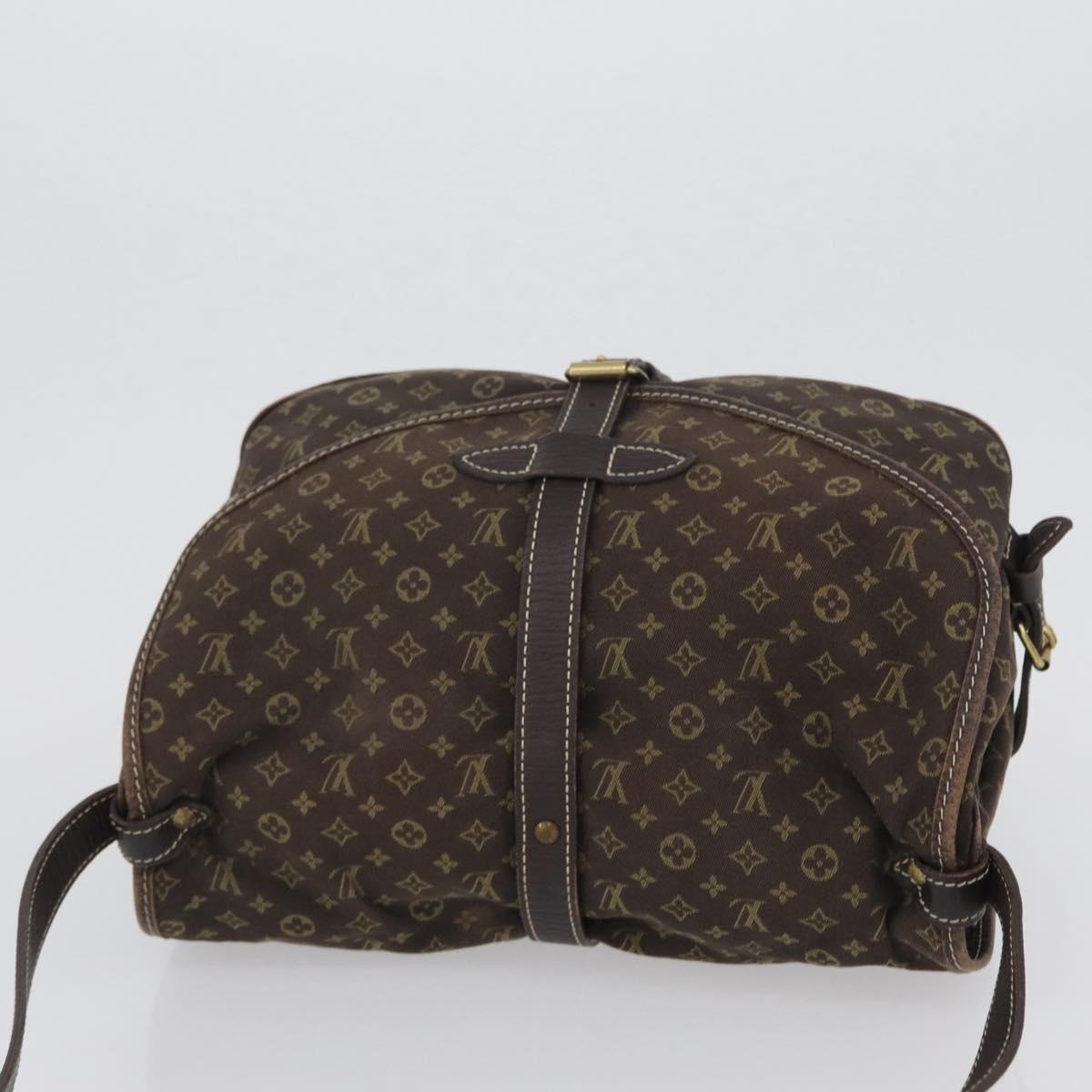 LOUIS VUITTON Monogram Idylle Saumur PM Shoulder Bag Brown M95227 Auth ep13645