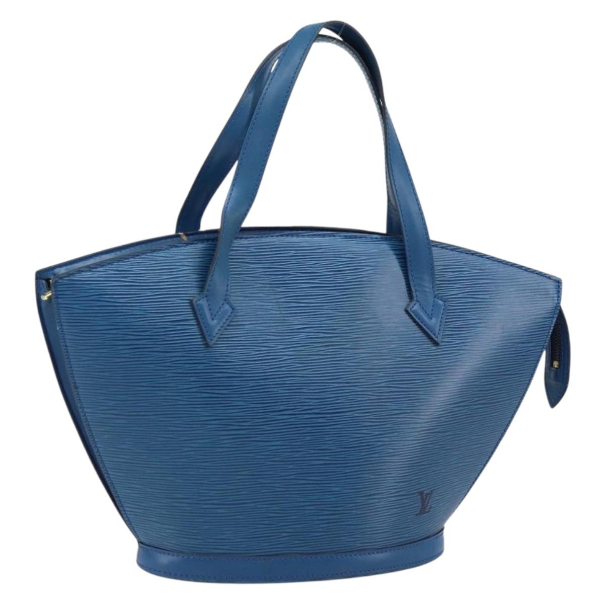 LOUIS VUITTON Epi Saint Jacques Shoulder Bag Blue M52275 LV Auth ep13657