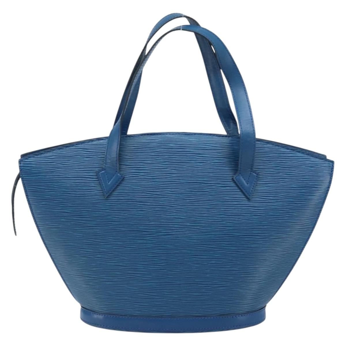 LOUIS VUITTON Epi Saint Jacques Shoulder Bag Blue M52275 LV Auth ep13657