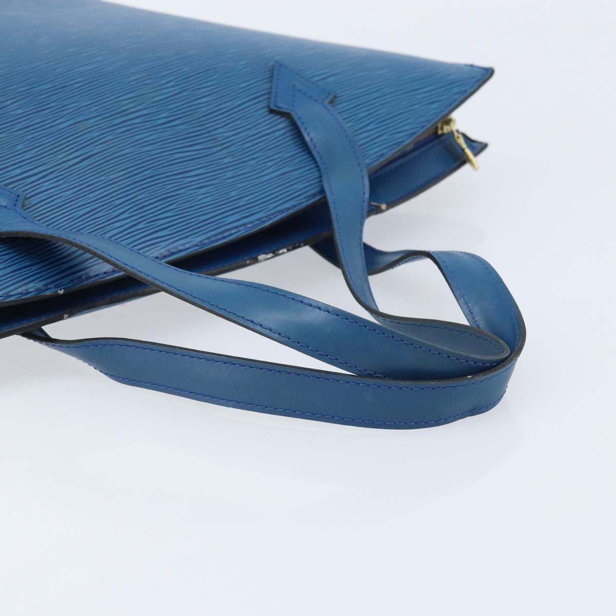LOUIS VUITTON Epi Saint Jacques Shoulder Bag Blue M52275 LV Auth ep13657