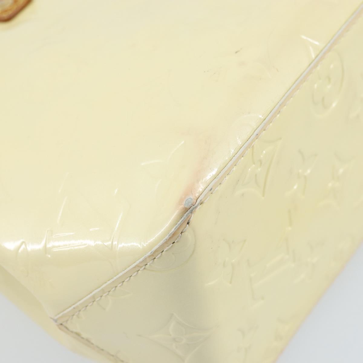LOUIS VUITTON Monogram Vernis Reade PM Hand Bag Perle M91336 LV Auth ep13659