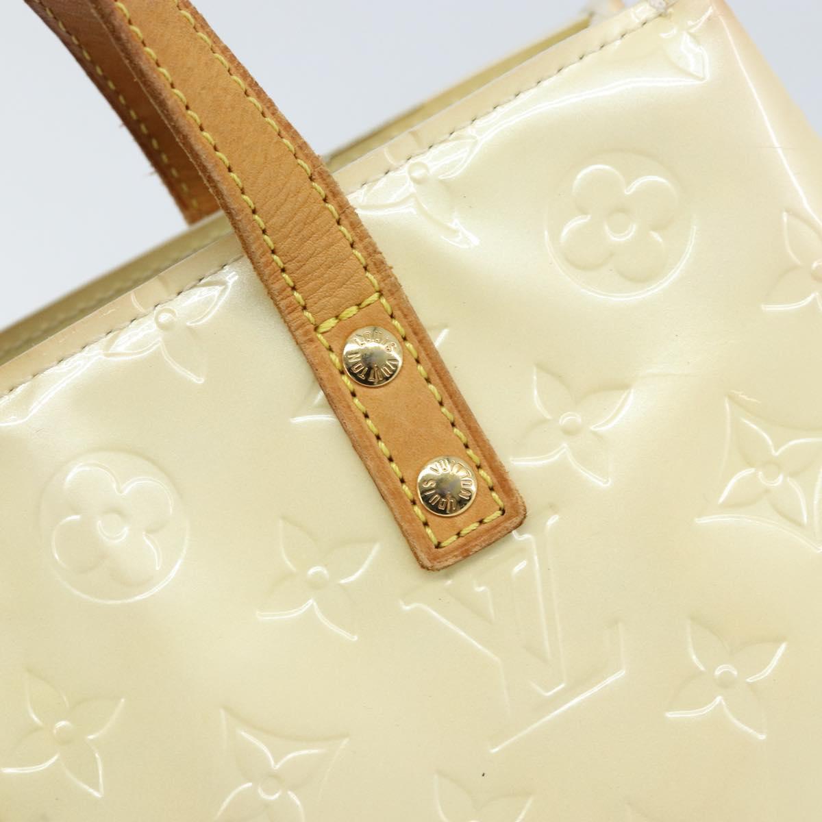 LOUIS VUITTON Monogram Vernis Reade PM Hand Bag Perle M91336 LV Auth ep13659