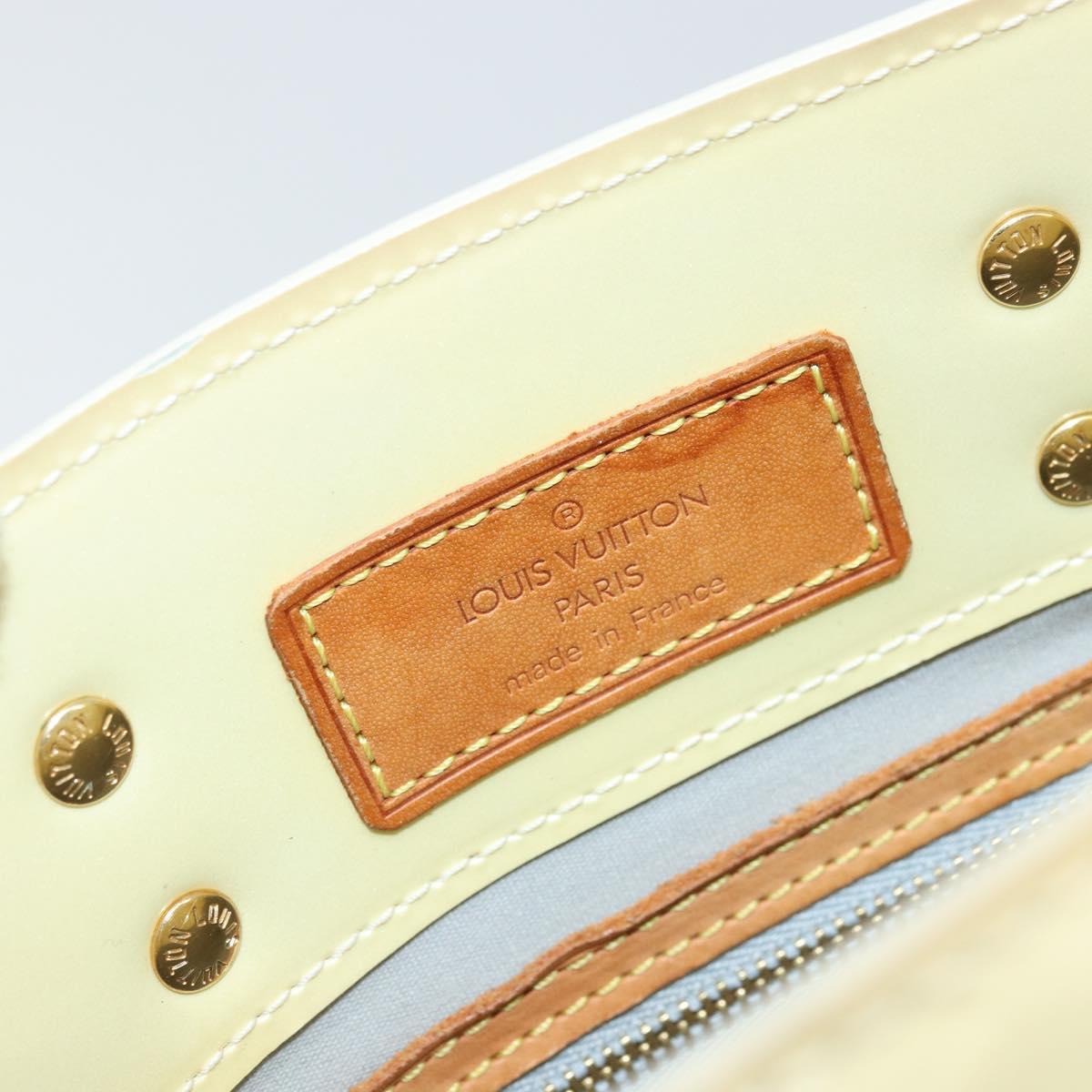 LOUIS VUITTON Monogram Vernis Reade PM Hand Bag Perle M91336 LV Auth ep13659