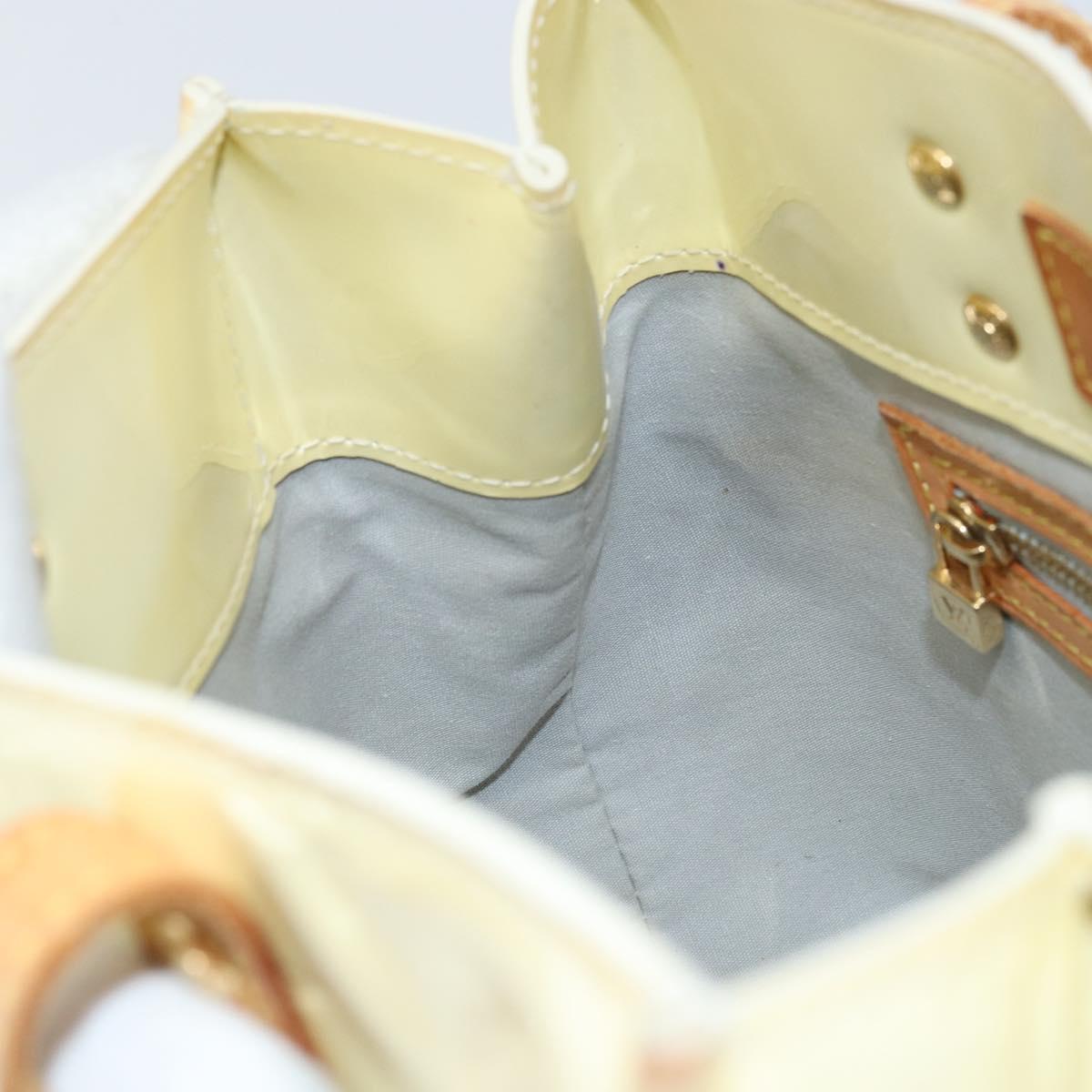 LOUIS VUITTON Monogram Vernis Reade PM Hand Bag Perle M91336 LV Auth ep13659