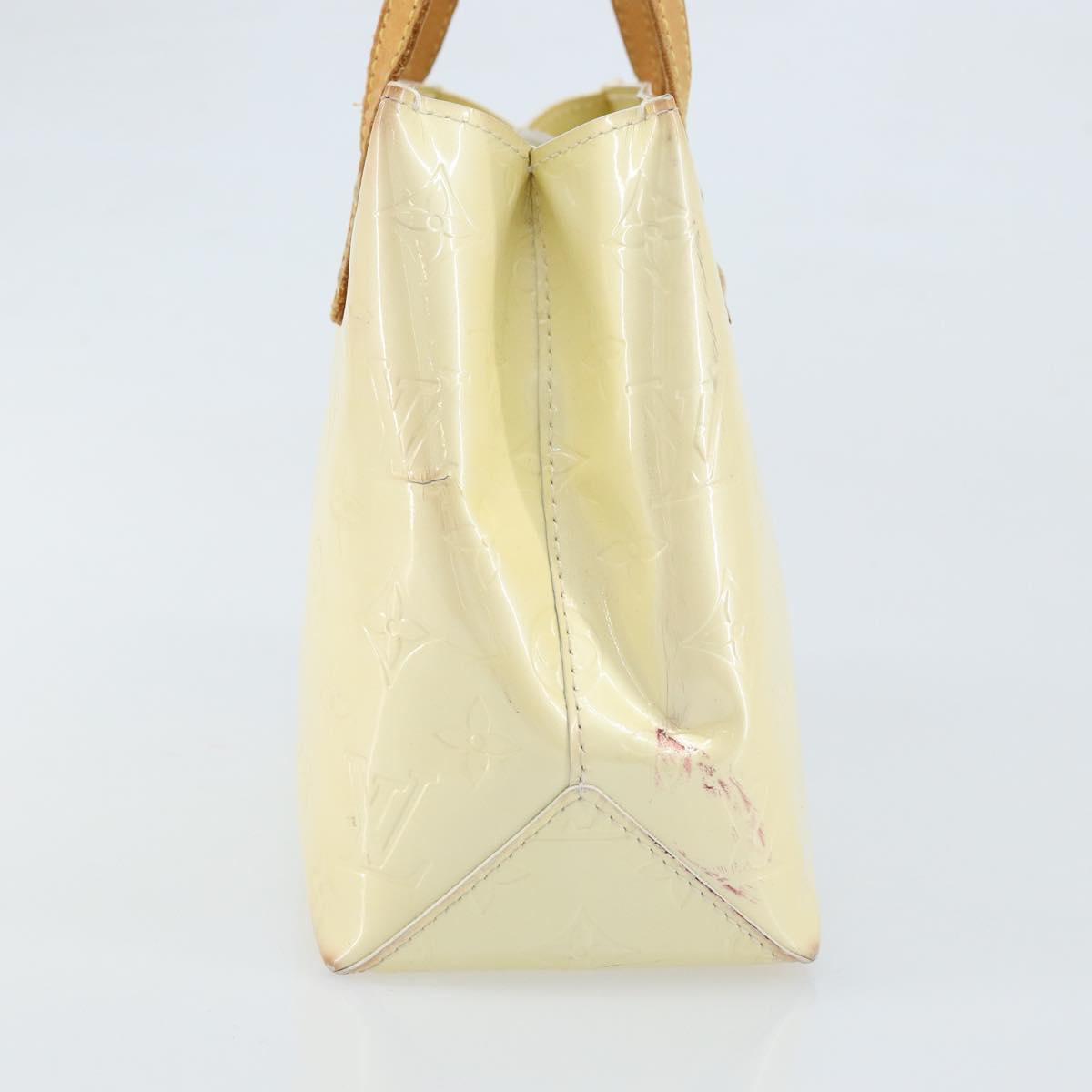 LOUIS VUITTON Monogram Vernis Reade PM Hand Bag Perle M91336 LV Auth ep13659