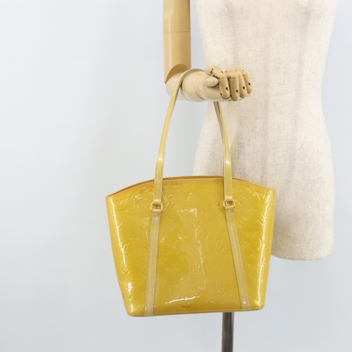LOUIS VUITTON Monogram Vernis Avalon MM Tote Bag Broncorail M91743 Auth ep13662