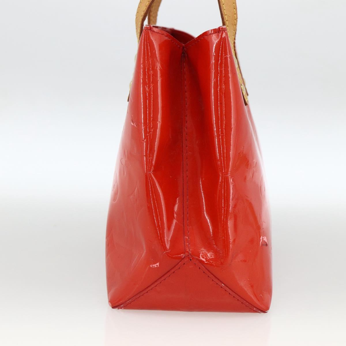 LOUIS VUITTON Monogram Vernis Reade PM Hand Bag Red Rouge M91088 LV Auth ep13664