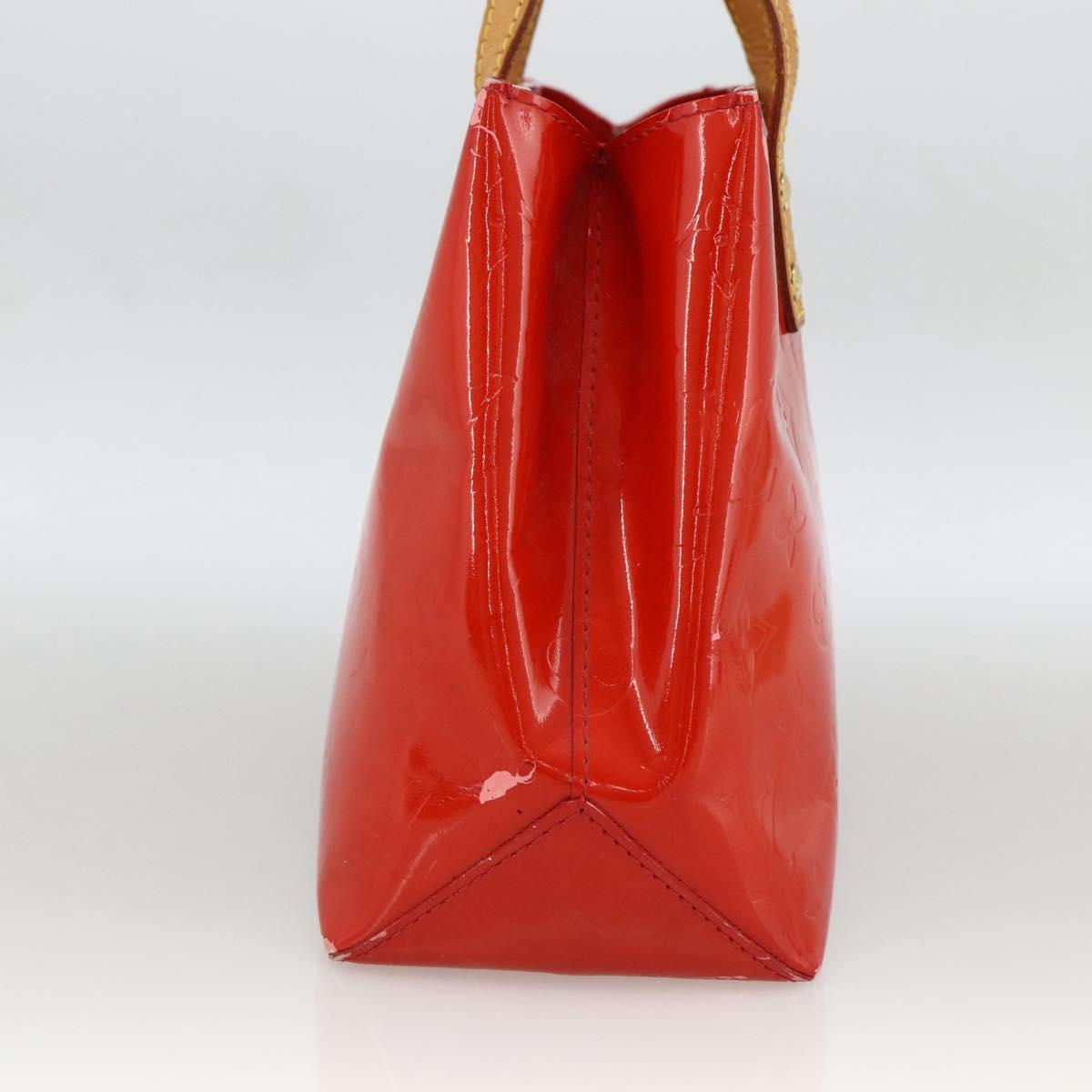 LOUIS VUITTON Monogram Vernis Reade PM Hand Bag Red Rouge M91088 LV Auth ep13664