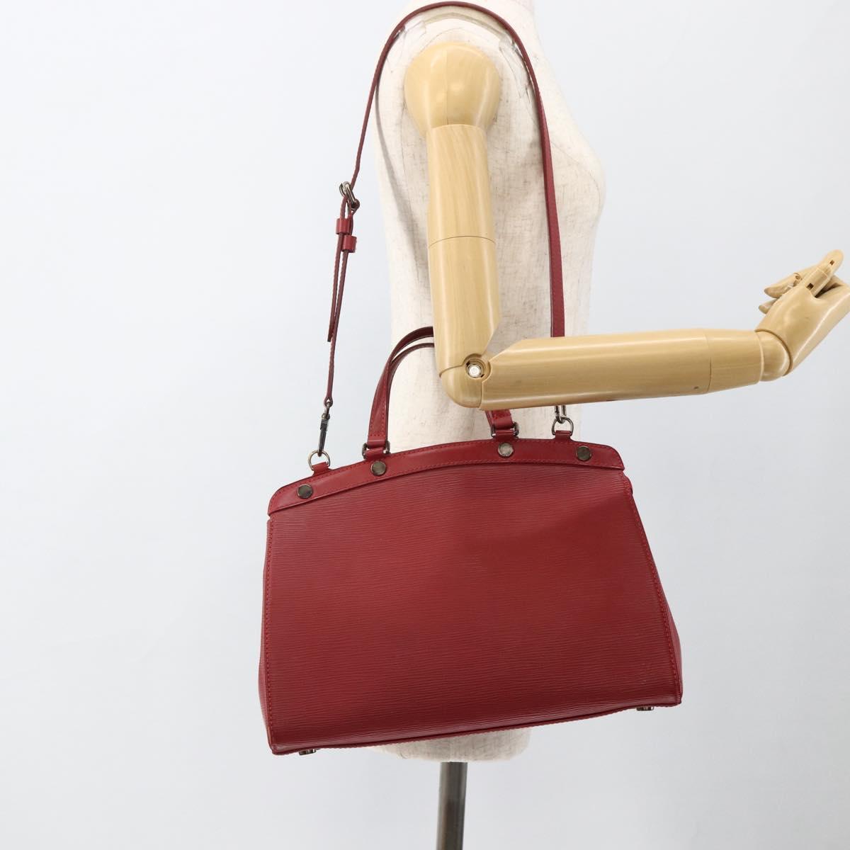 LOUIS VUITTON Epi Blair MM Hand Bag 2way Red Car Mine M4030E LV Auth ep13668
