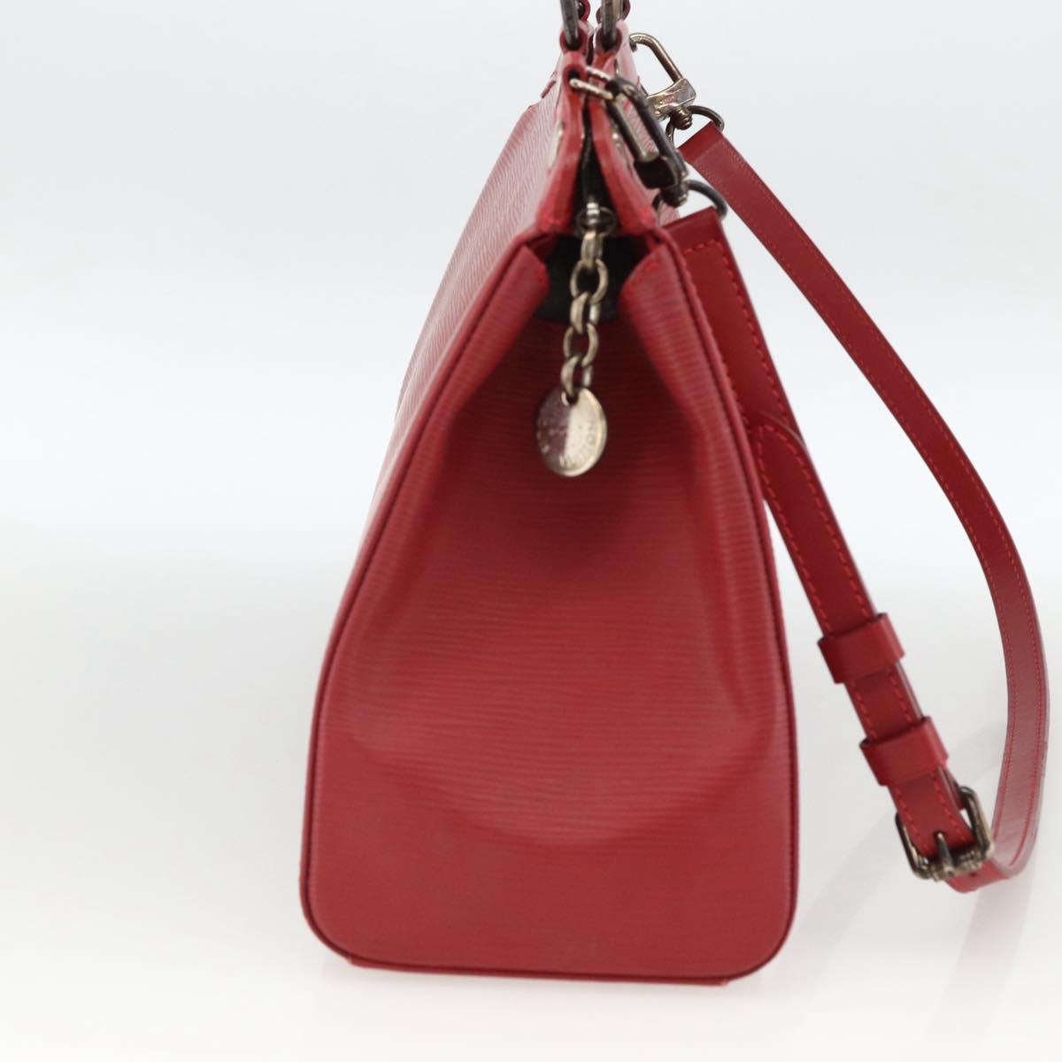 LOUIS VUITTON Epi Blair MM Hand Bag 2way Red Car Mine M4030E LV Auth ep13668
