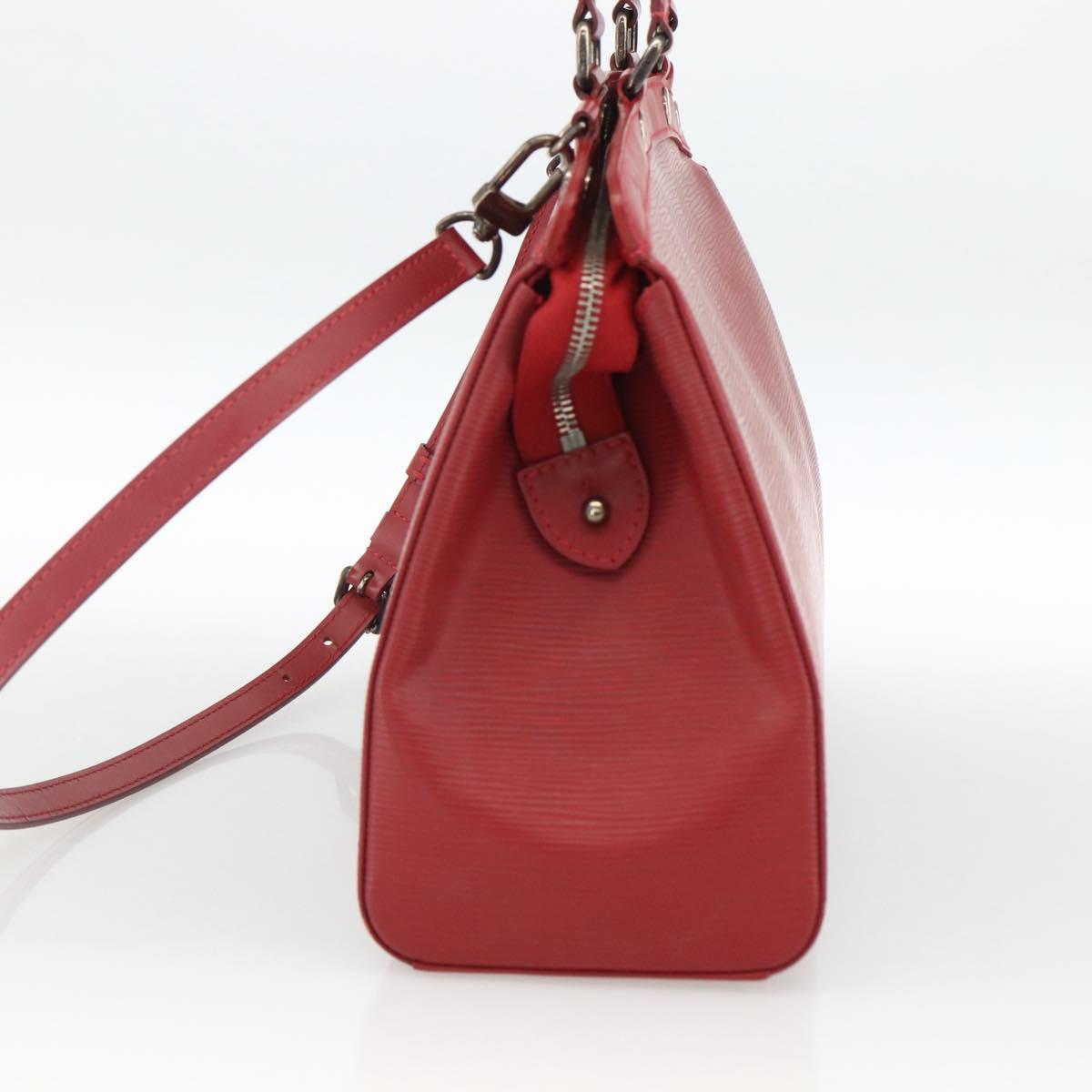 LOUIS VUITTON Epi Blair MM Hand Bag 2way Red Car Mine M4030E LV Auth ep13668