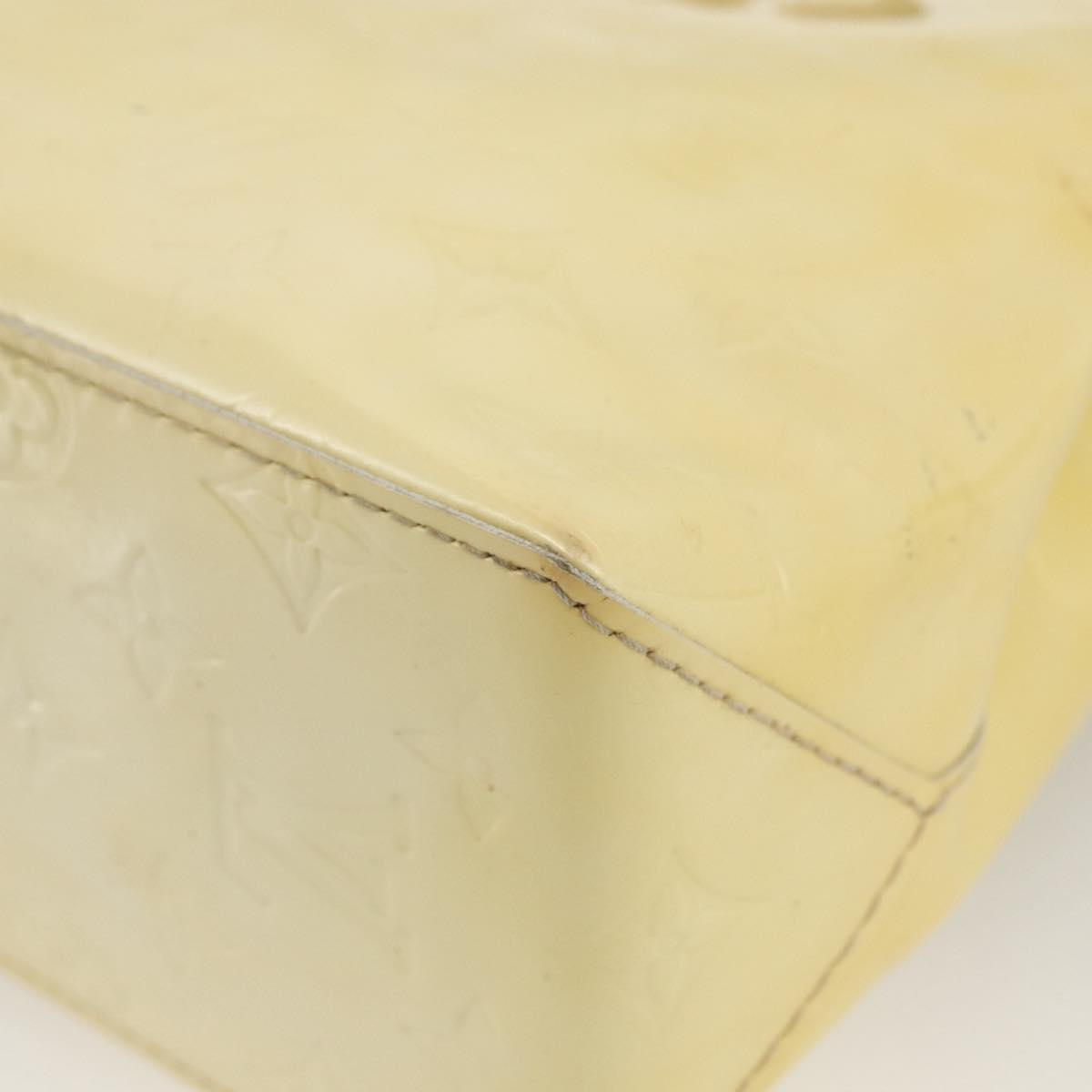 LOUIS VUITTON Monogram Vernis Reade PM Hand Bag Perle M91336 LV Auth ep13671
