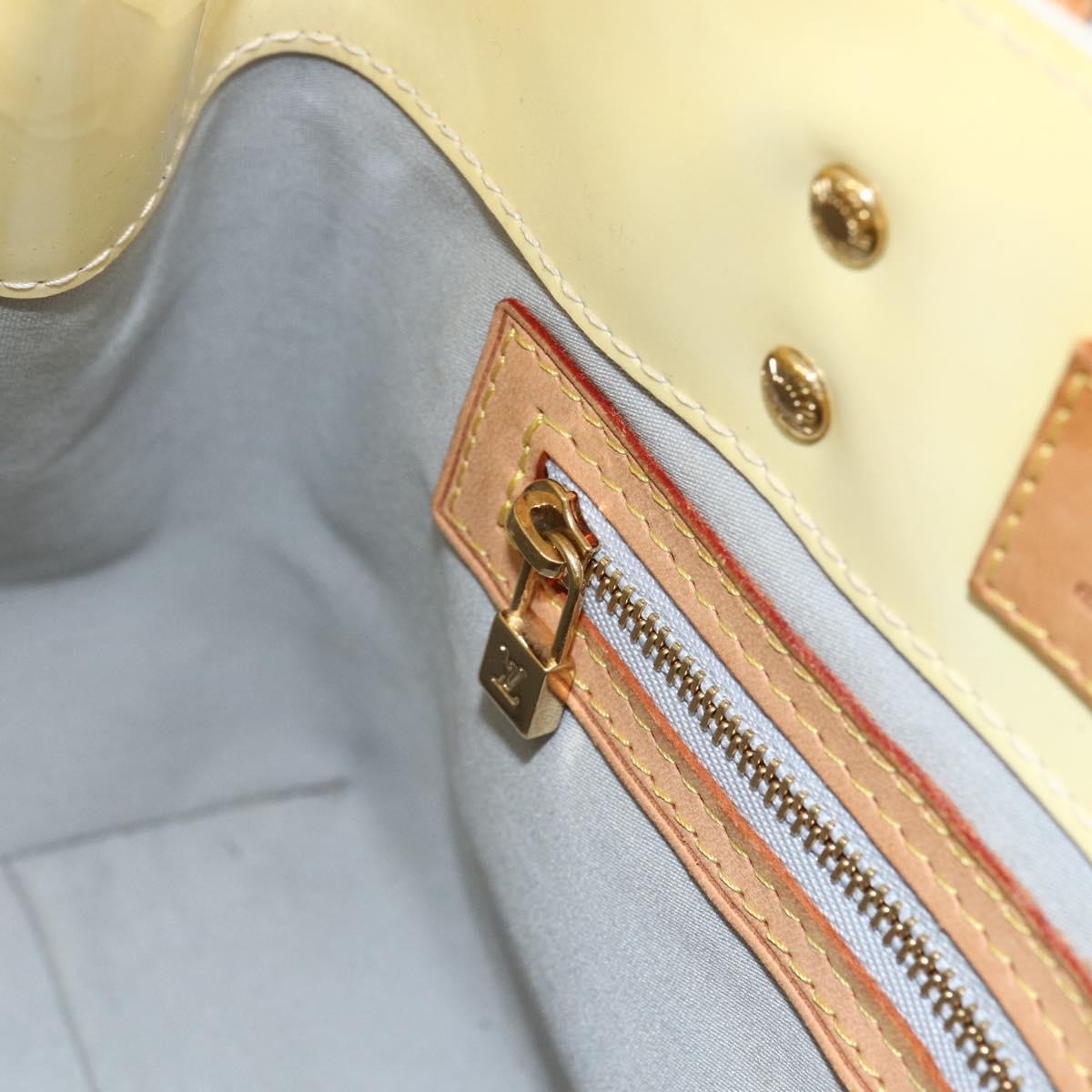 LOUIS VUITTON Monogram Vernis Reade PM Hand Bag Perle M91336 LV Auth ep13671