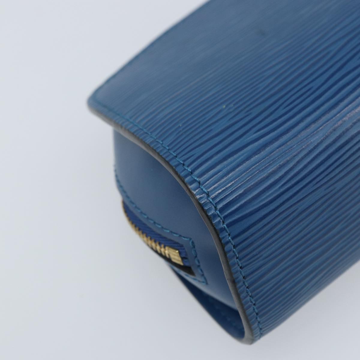LOUIS VUITTON Epi Dauphine PM Pouch Blue M48445 LV Auth ep13675