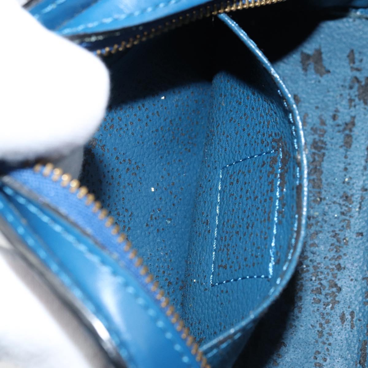 LOUIS VUITTON Epi Dauphine PM Pouch Blue M48445 LV Auth ep13675