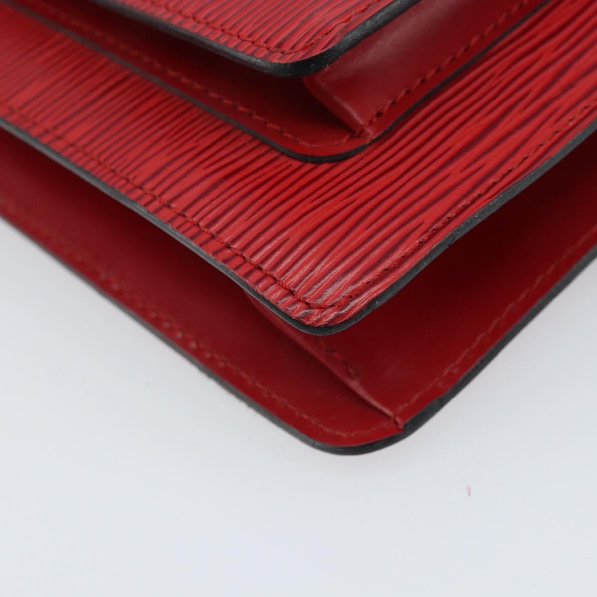 LOUIS VUITTON Epi Monceau 28 Hand Bag Red M40783 LV Auth ep13676