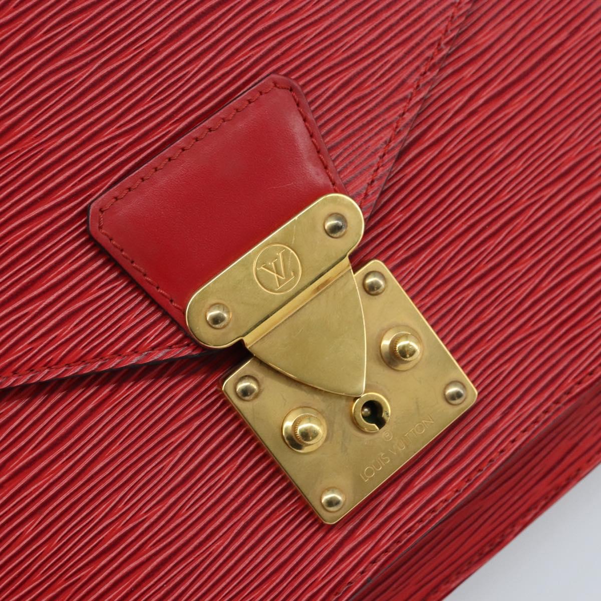 LOUIS VUITTON Epi Monceau 28 Hand Bag Red M40783 LV Auth ep13676
