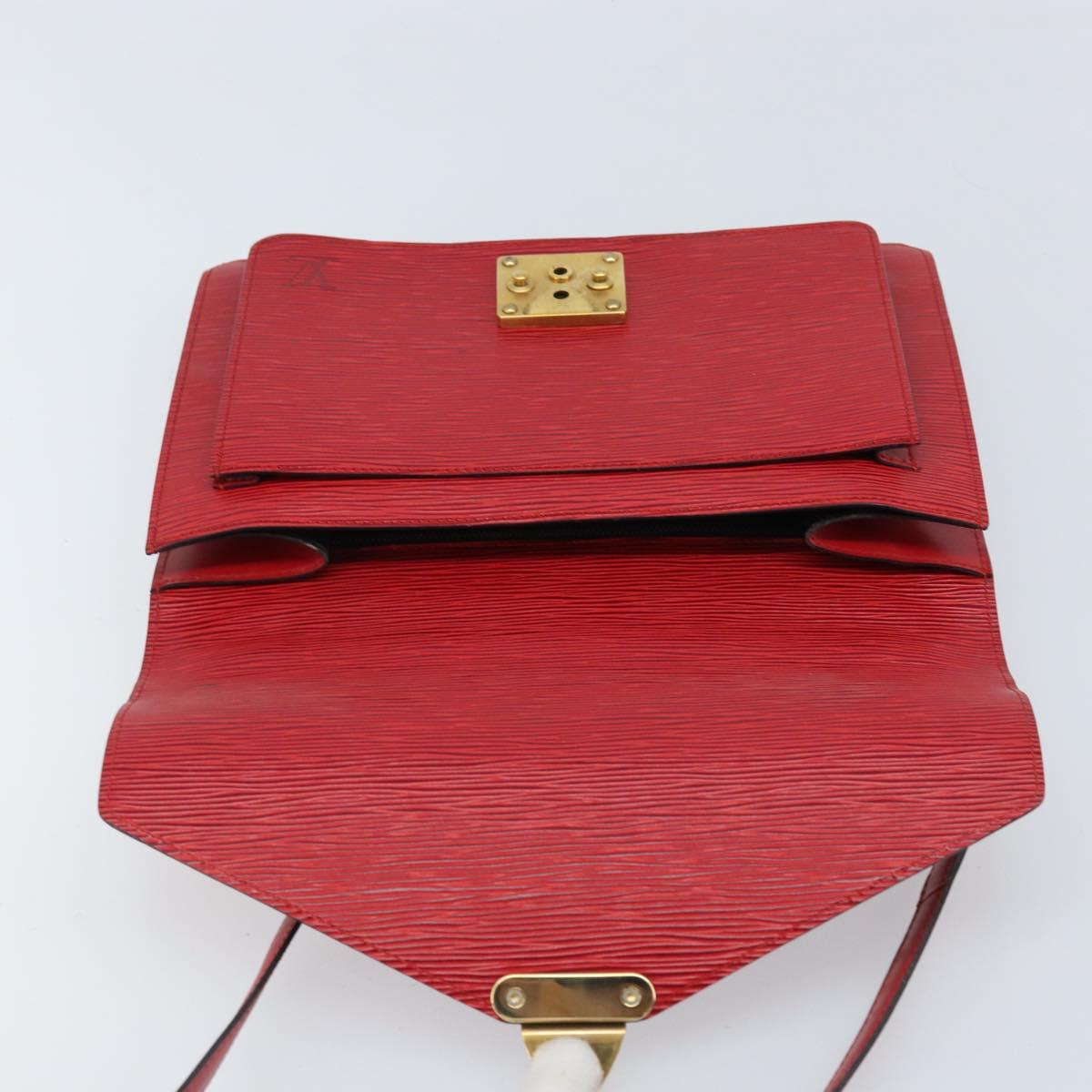 LOUIS VUITTON Epi Monceau 28 Hand Bag Red M40783 LV Auth ep13676