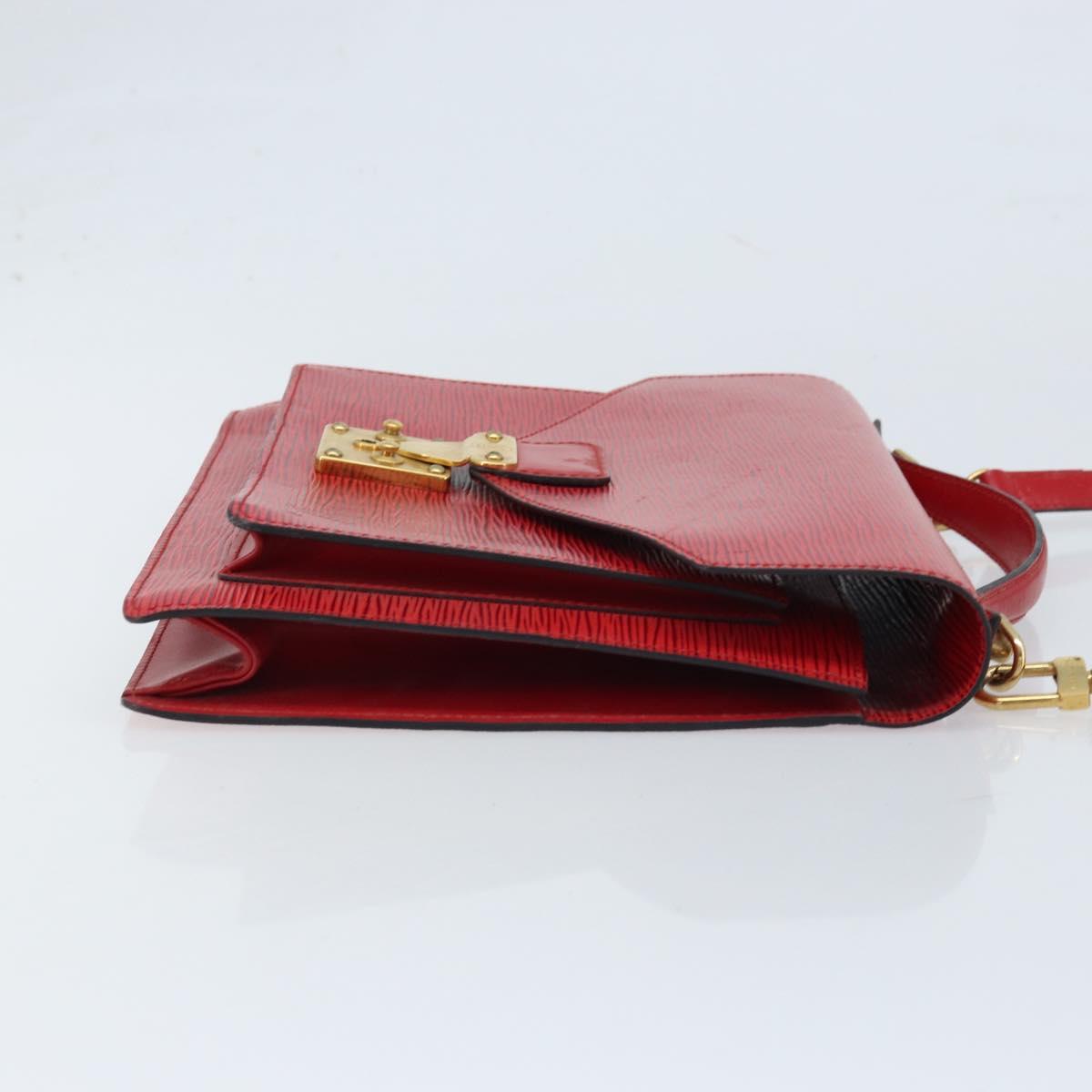 LOUIS VUITTON Epi Monceau 28 Hand Bag Red M40783 LV Auth ep13676