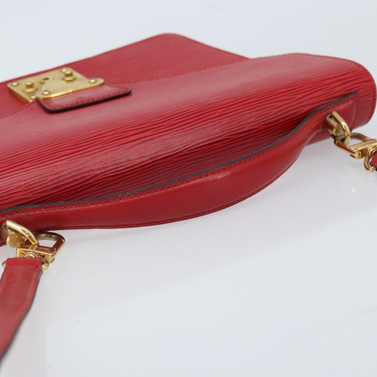 LOUIS VUITTON Epi Monceau 28 Hand Bag Red M40783 LV Auth ep13676
