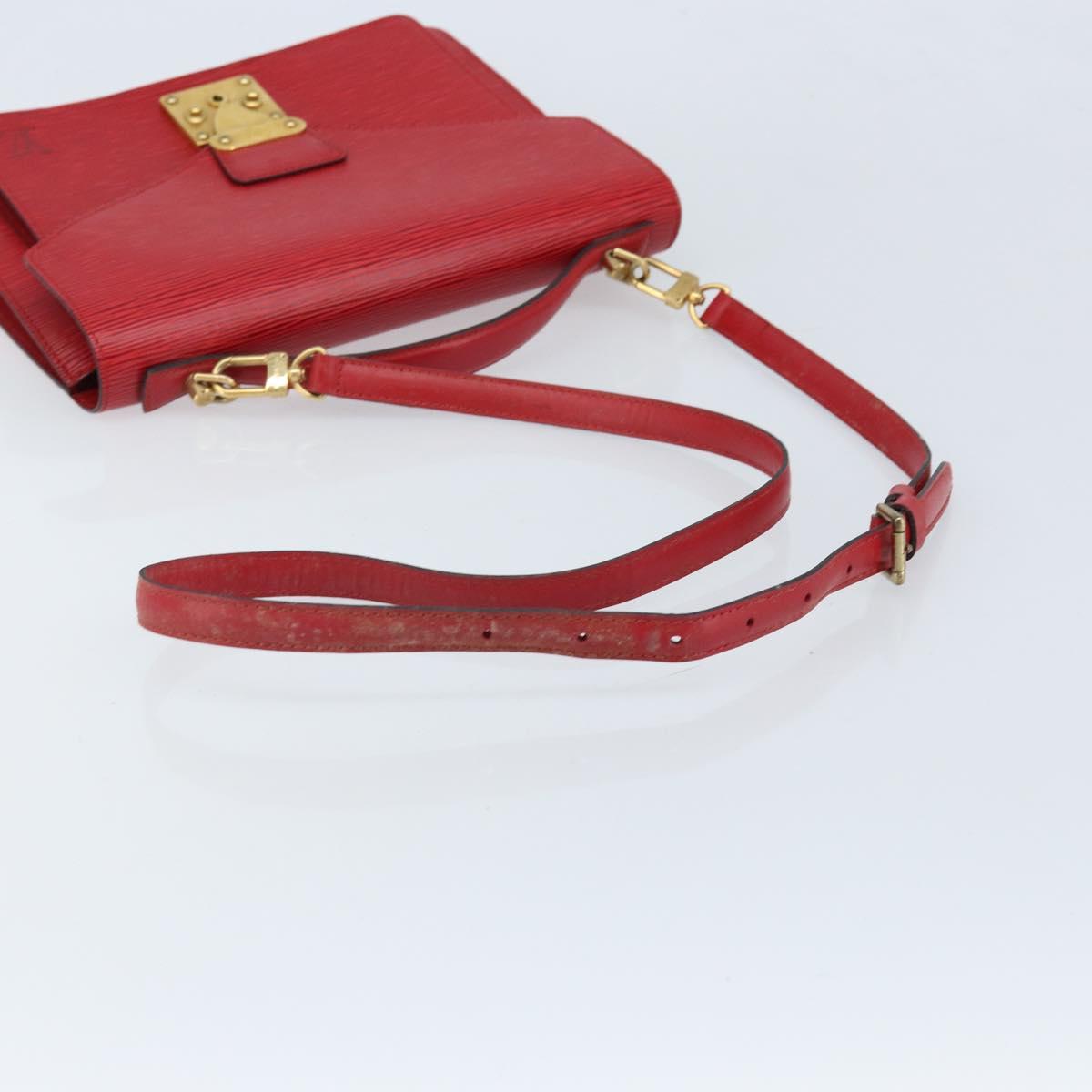 LOUIS VUITTON Epi Monceau 28 Hand Bag Red M40783 LV Auth ep13676