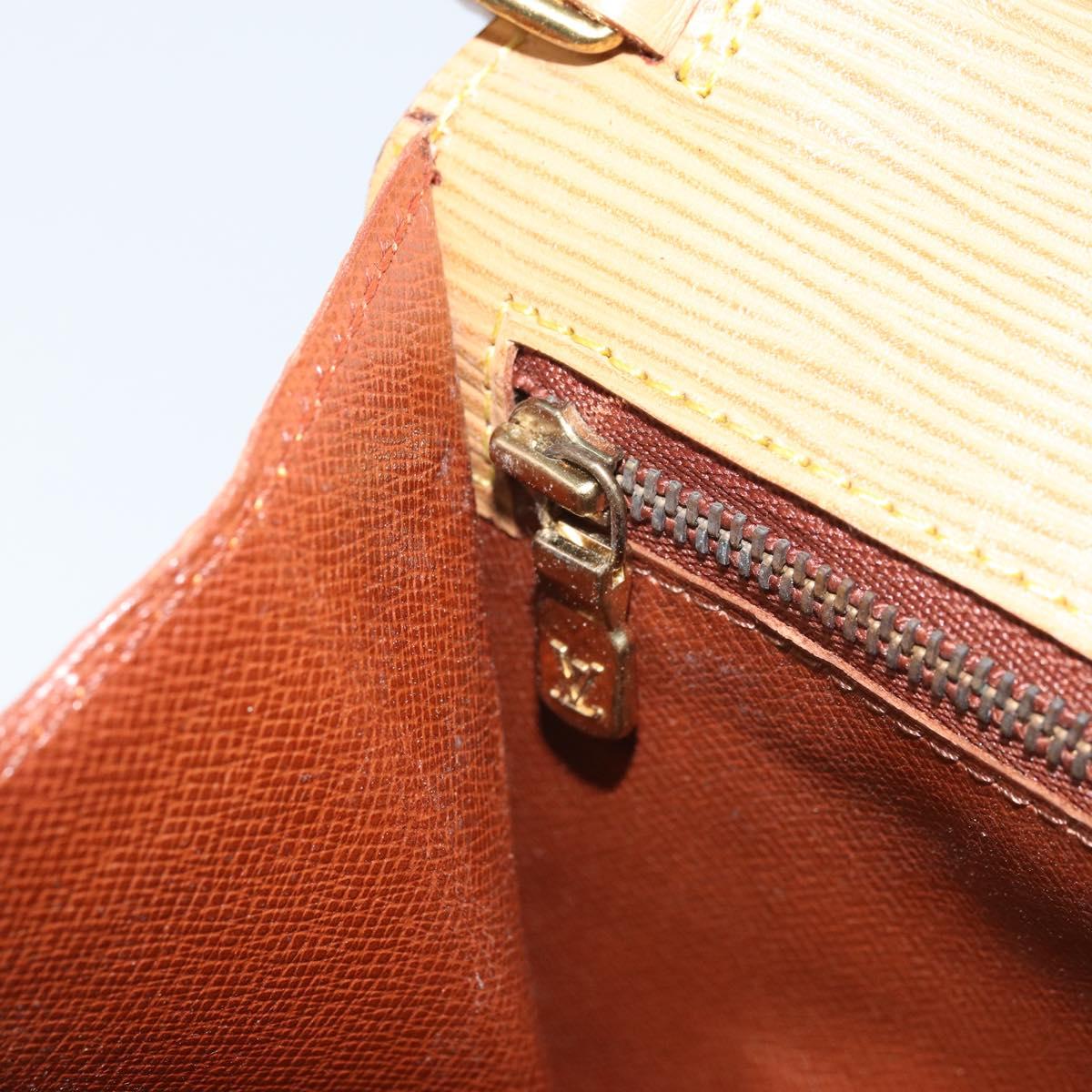 LOUIS VUITTON Epi Serie Dragonne Hand Bag Beige LV Auth ep13677