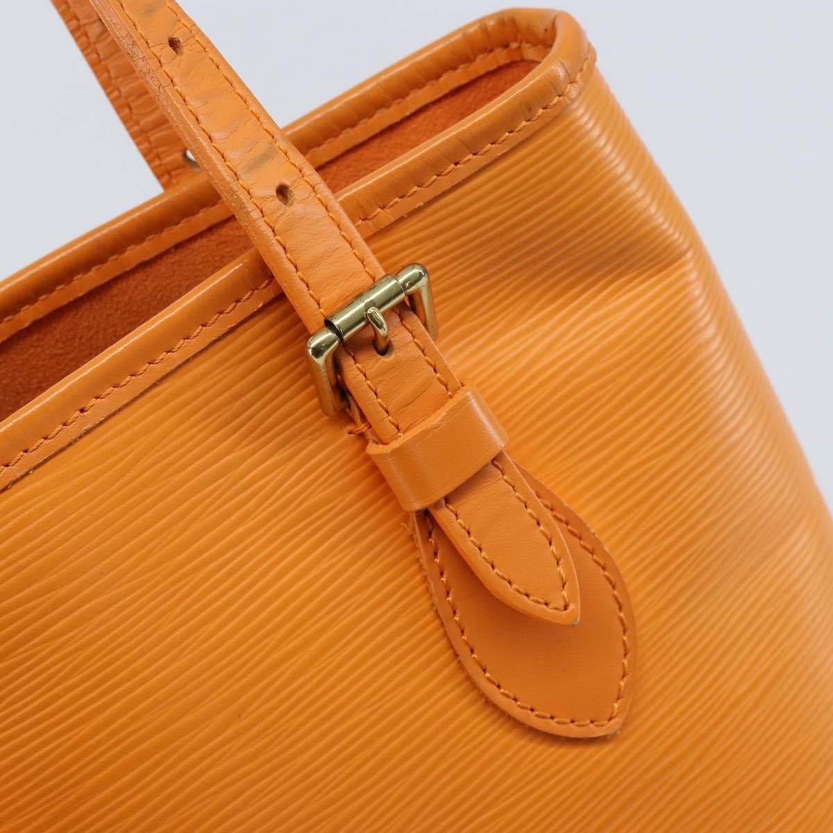 LOUIS VUITTON Epi Bucket PM Shoulder Bag Orange Mandarin M5899H LV Auth ep13679