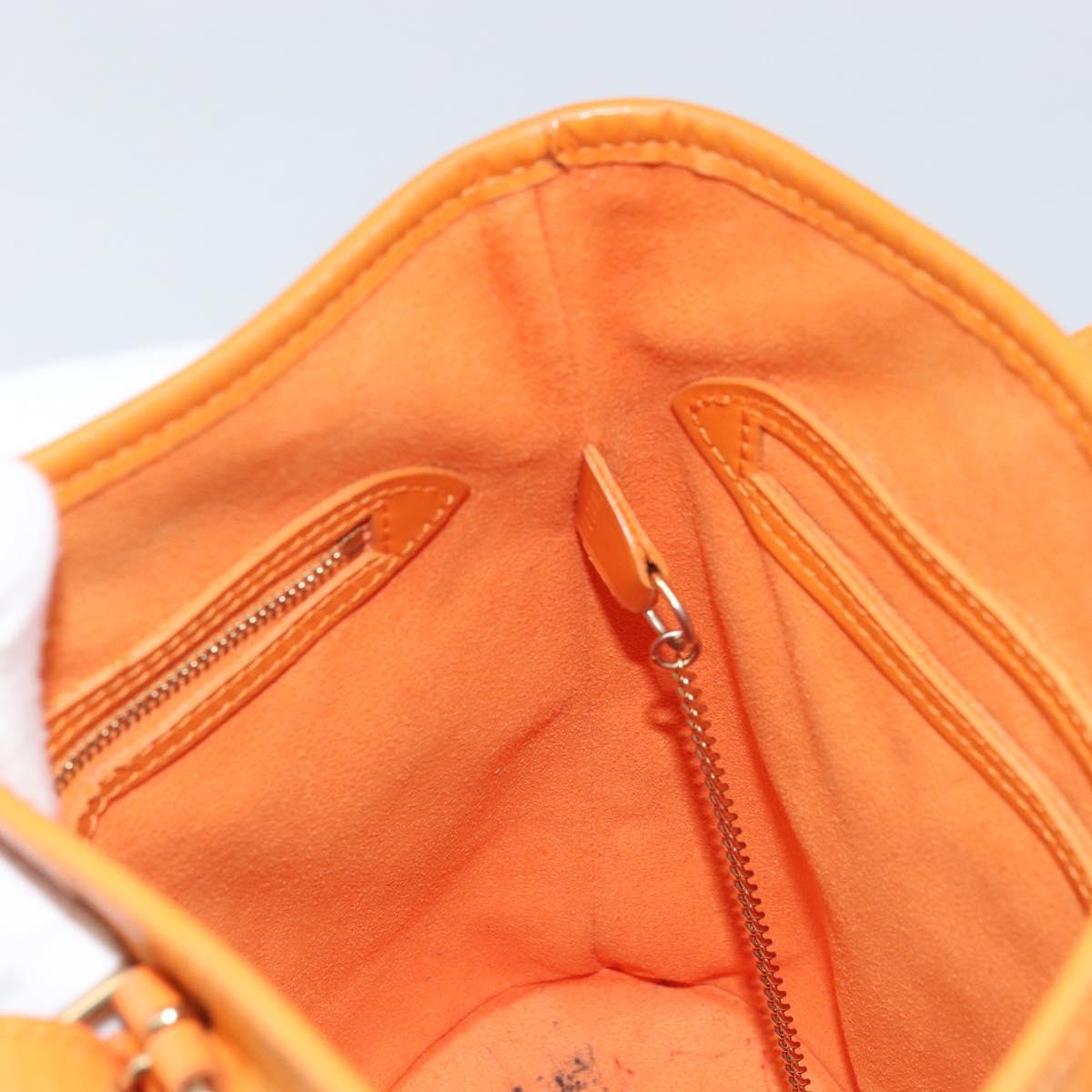 LOUIS VUITTON Epi Bucket PM Shoulder Bag Orange Mandarin M5899H LV Auth ep13679