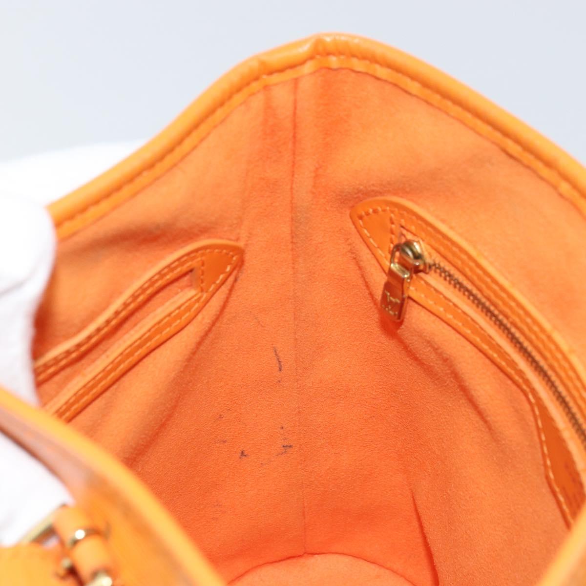 LOUIS VUITTON Epi Bucket PM Shoulder Bag Orange Mandarin M5899H LV Auth ep13679