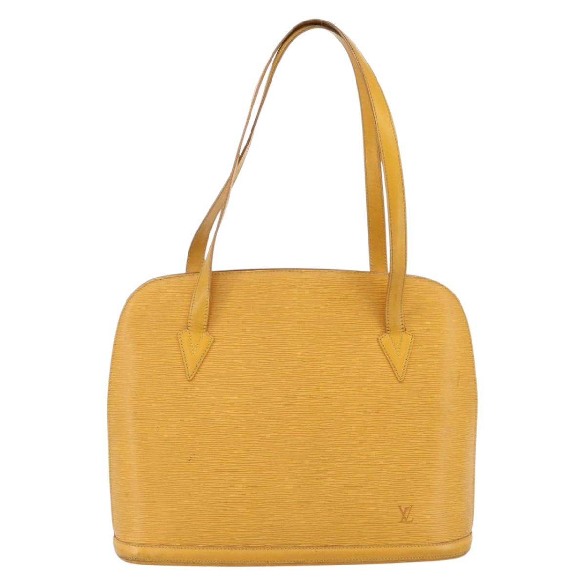 LOUIS VUITTON Epi Lussac Shoulder Bag Yellow M52289 LV Auth ep13684
