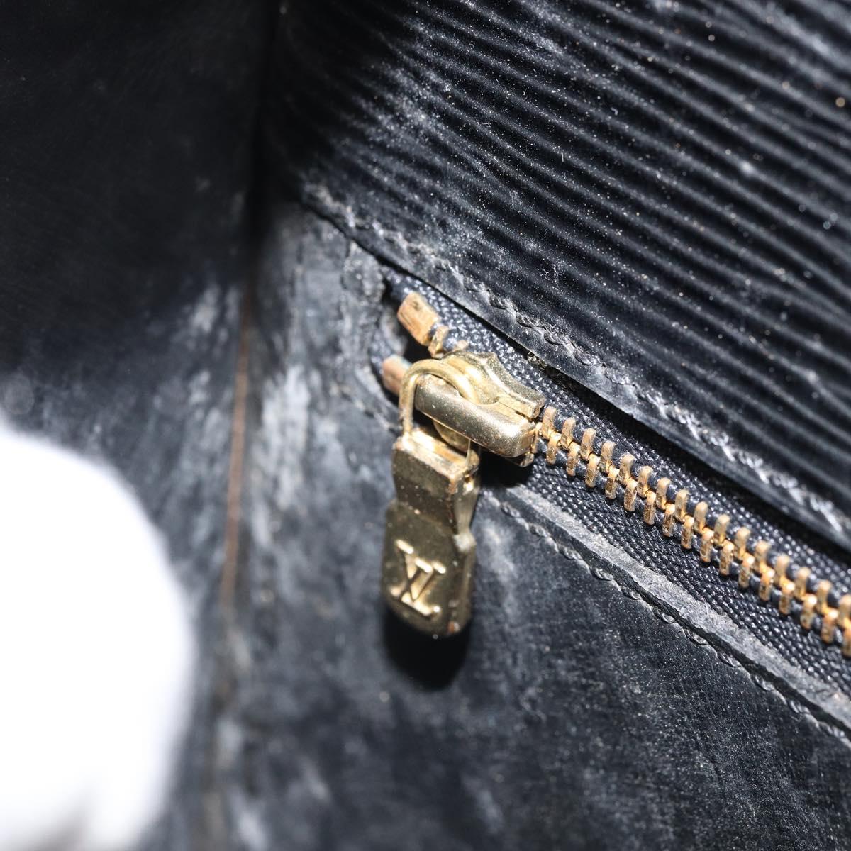 LOUIS VUITTON Epi Saint Cloud GM Shoulder Bag Black Noir M52192 LV Auth ep13697