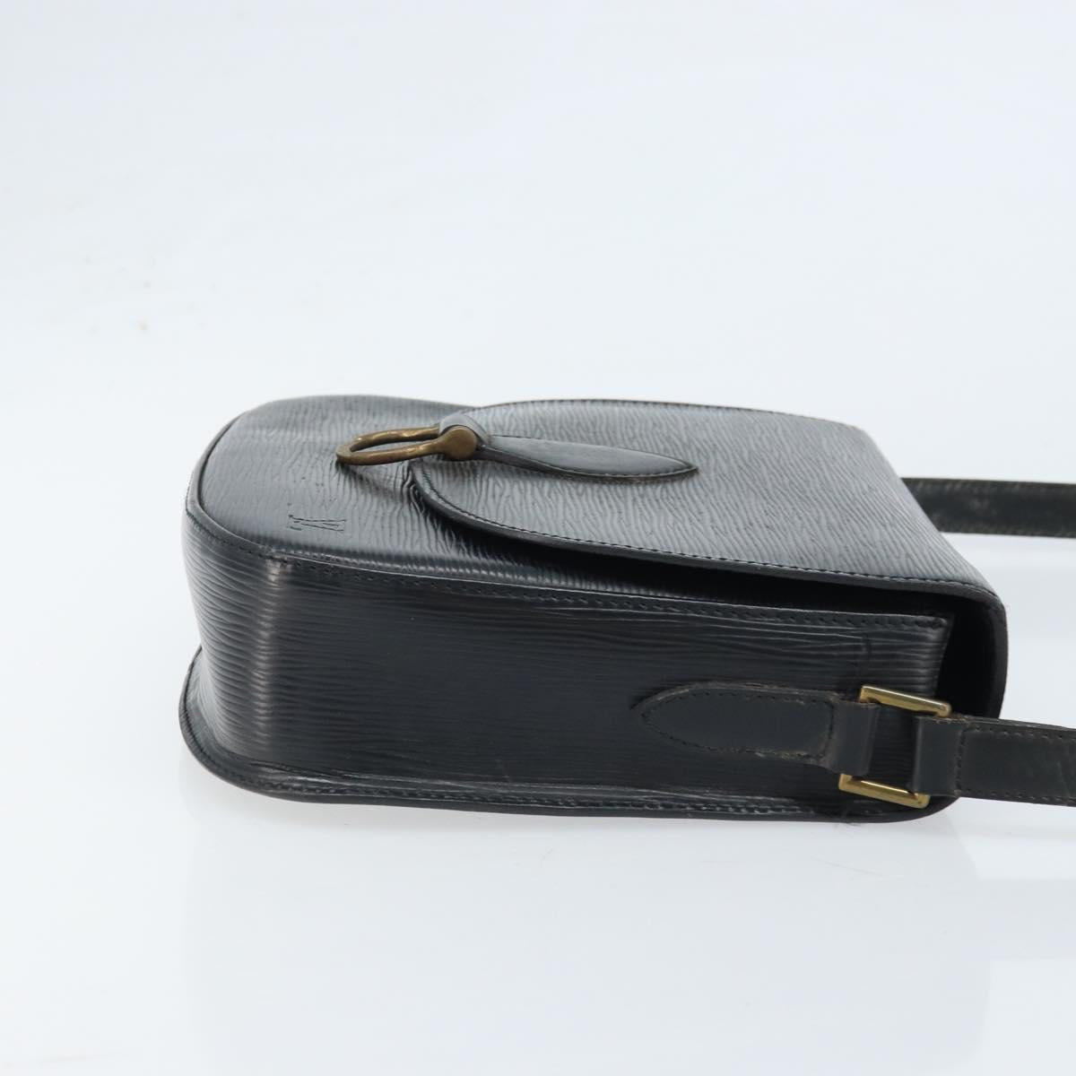 LOUIS VUITTON Epi Saint Cloud GM Shoulder Bag Black Noir M52192 LV Auth ep13697