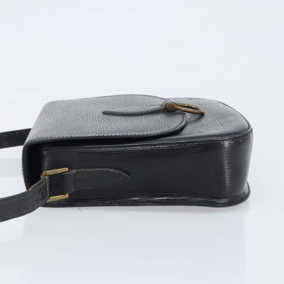 LOUIS VUITTON Epi Saint Cloud GM Shoulder Bag Black Noir M52192 LV Auth ep13697