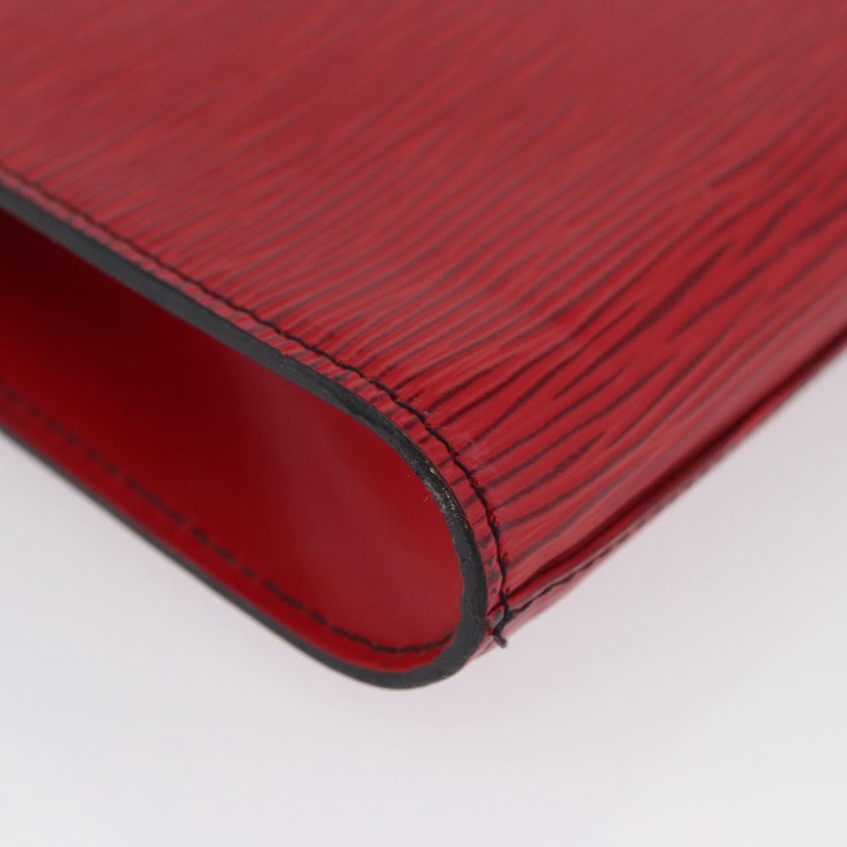 LOUIS VUITTON Epi Art Deco Clutch Bag Red M52637 LV Auth ep13698