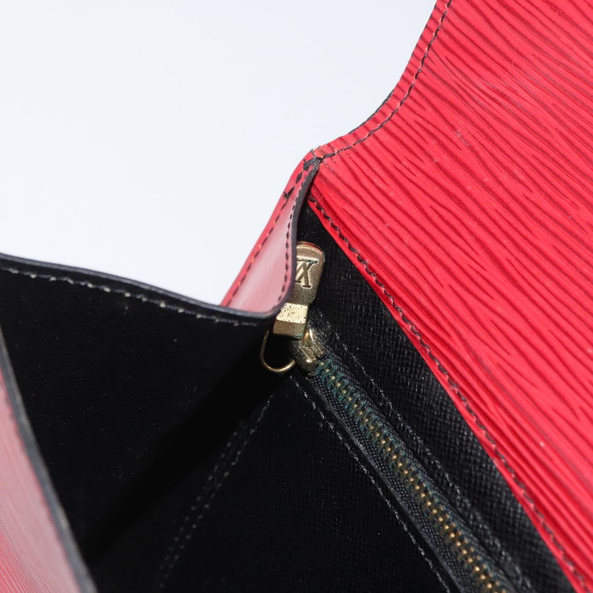 LOUIS VUITTON Epi Art Deco Clutch Bag Red M52637 LV Auth ep13698