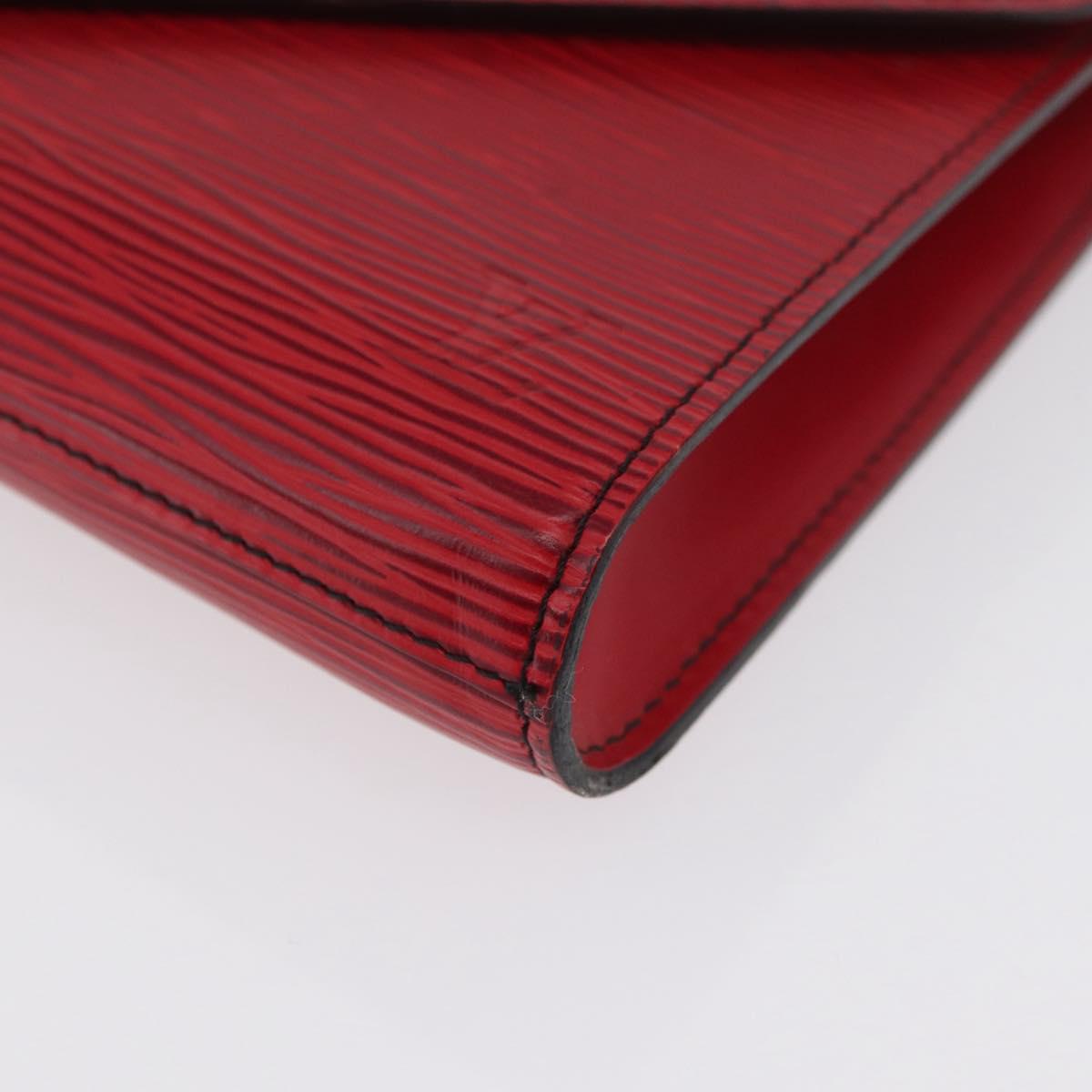 LOUIS VUITTON Epi Art Deco Clutch Bag Red M52637 LV Auth ep13698