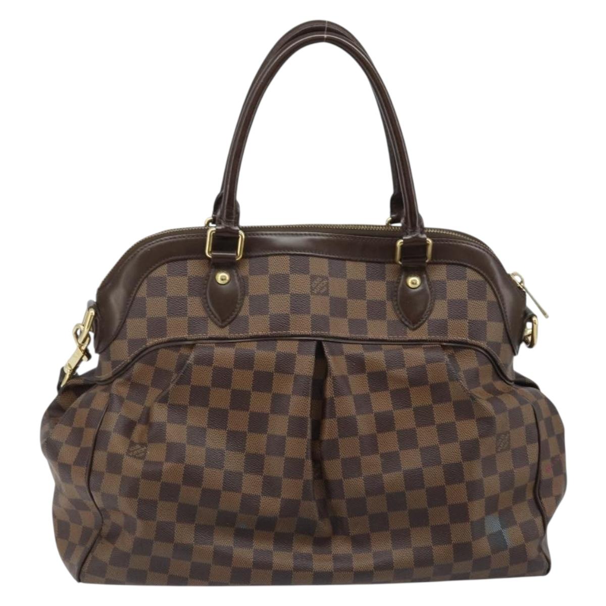 LOUIS VUITTON Damier Ebene Trevi GM Hand Bag 2way N51998 LV Auth ep13705