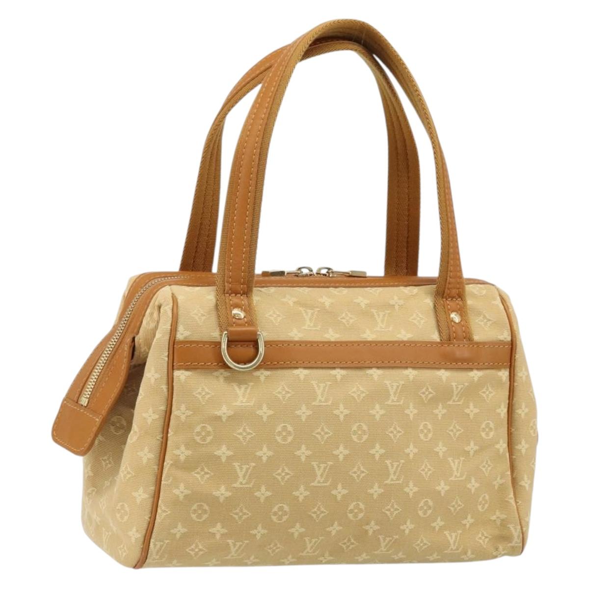 LOUIS VUITTON Monogram Mini Josephine PM Hand Bag Beige M92416 LV Auth ep13713