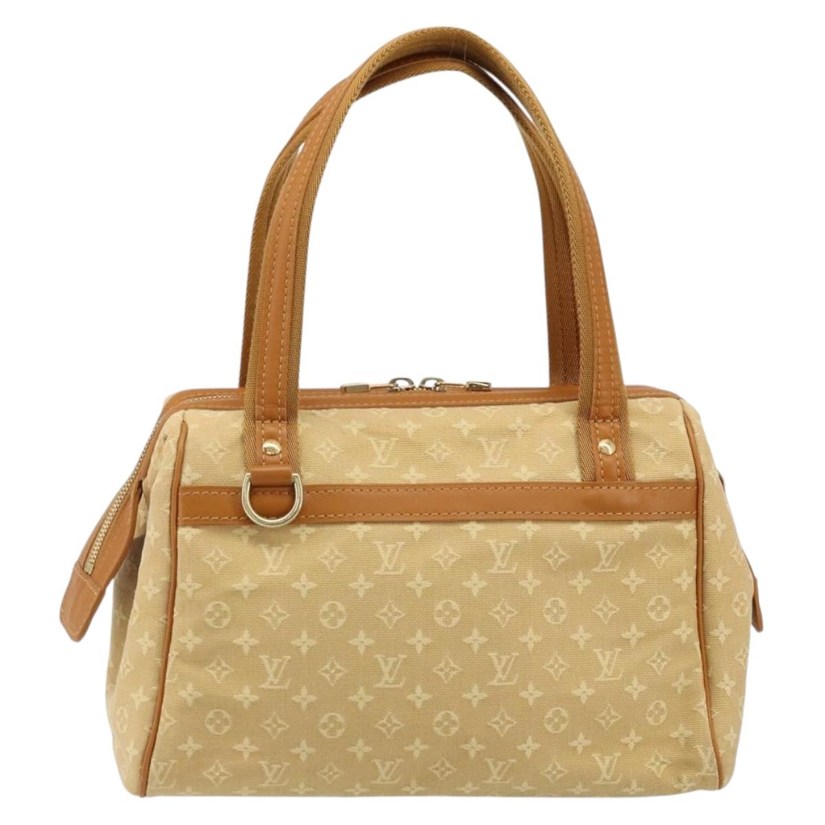 LOUIS VUITTON Monogram Mini Josephine PM Hand Bag Beige M92416 LV Auth ep13713